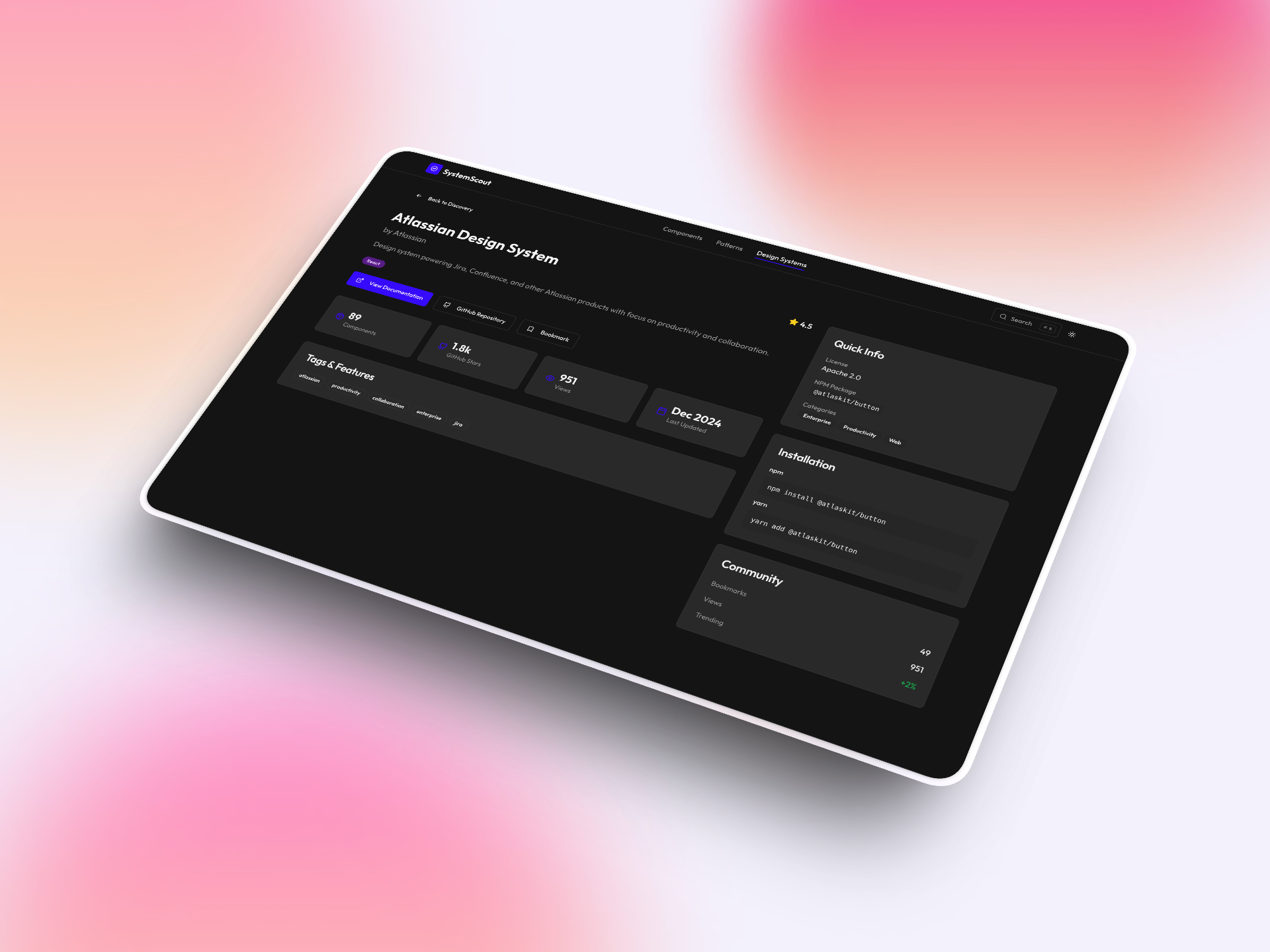 Design system details