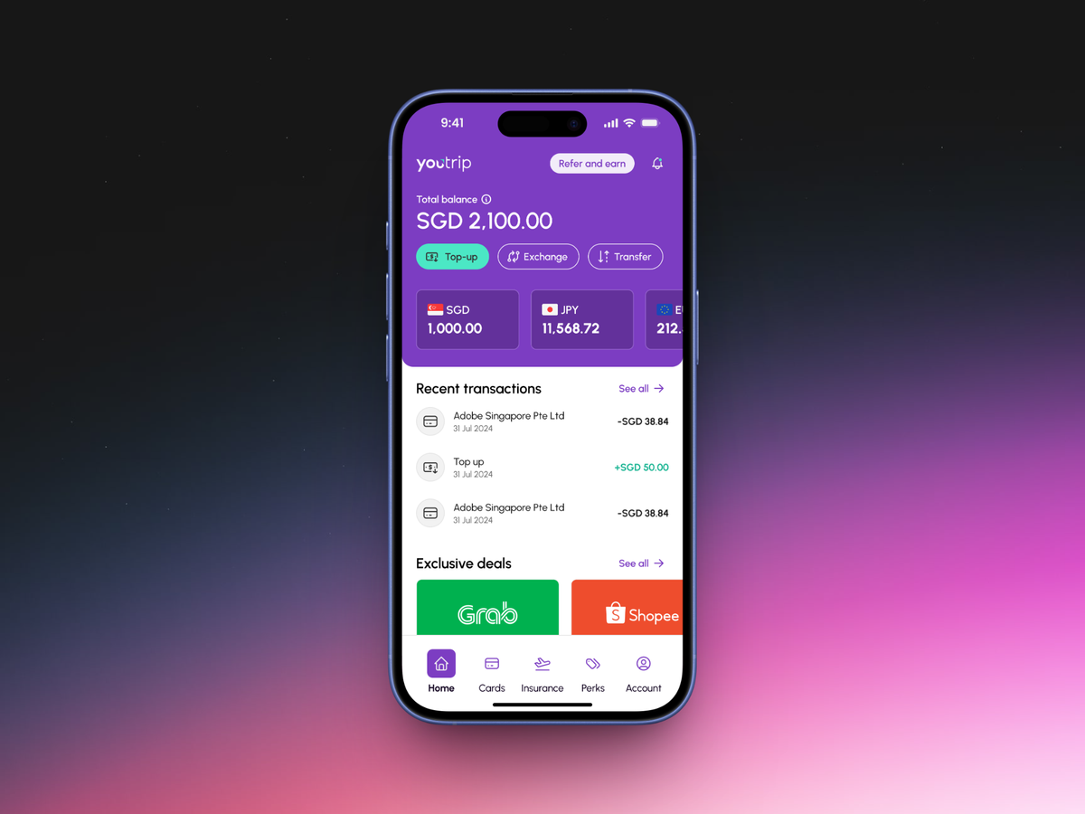Home screen
