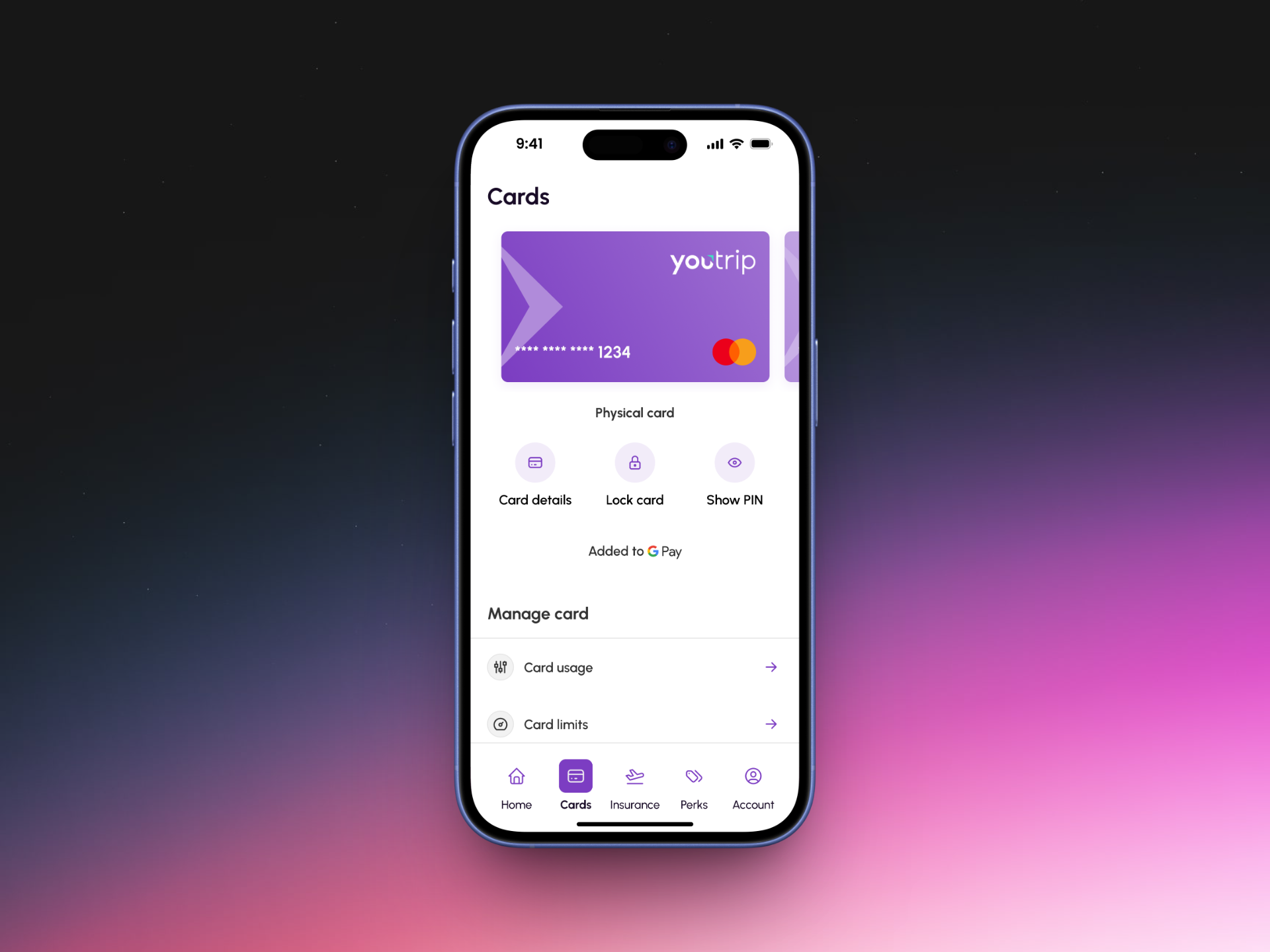Physical card
